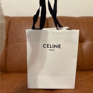 Celine White Paper Bag